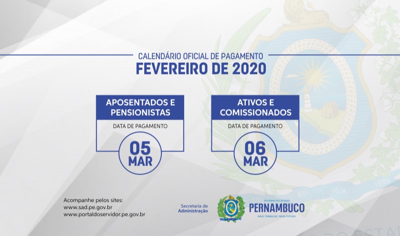 SAD divulga calendário de pagamento de fevereiro