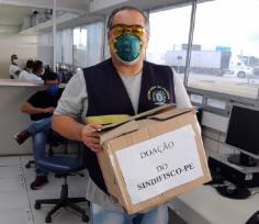 Postos Fiscais recebem kit de EPIs enviado pelo Sindifisco-PE