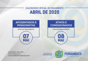 SAD divulga calendário de pagamento de abril