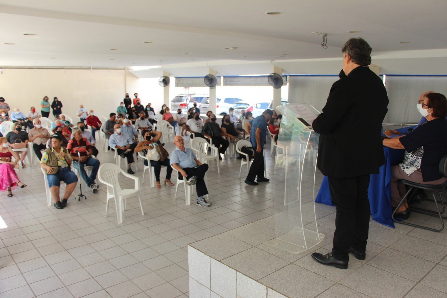 Filiados prestigiam inauguração das obras