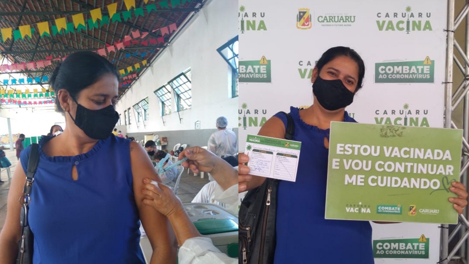 “A emoção foi grande. Não via a hora de tomar a vacina”