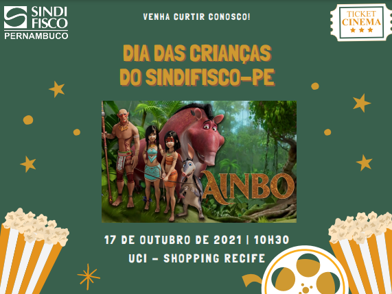Sindifisco-PE promove cinema para o Dia das Crianças