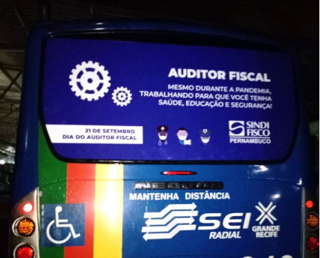 Sindifisco-PE inicia campanha de Outbus pelo Dia do Auditor Fiscal