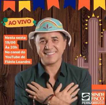 Live de São João do Sindifisco-PE é hoje (19)