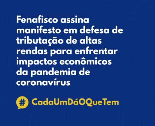 CARTA ABERTA | TRIBUTAR OS RICOS PARA ENFRENTAR A CRISE