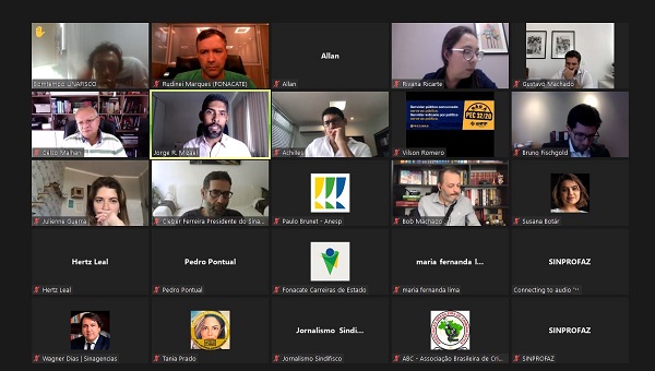Em reunião com o Fonacate, Fenafisco discute ações contra as PECs 23/21 e 32/20