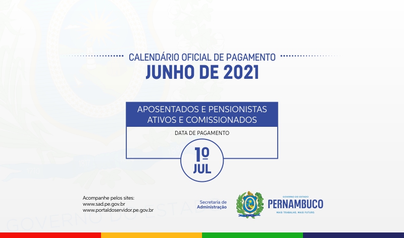 SAD divulga calendário de pagamento de junho